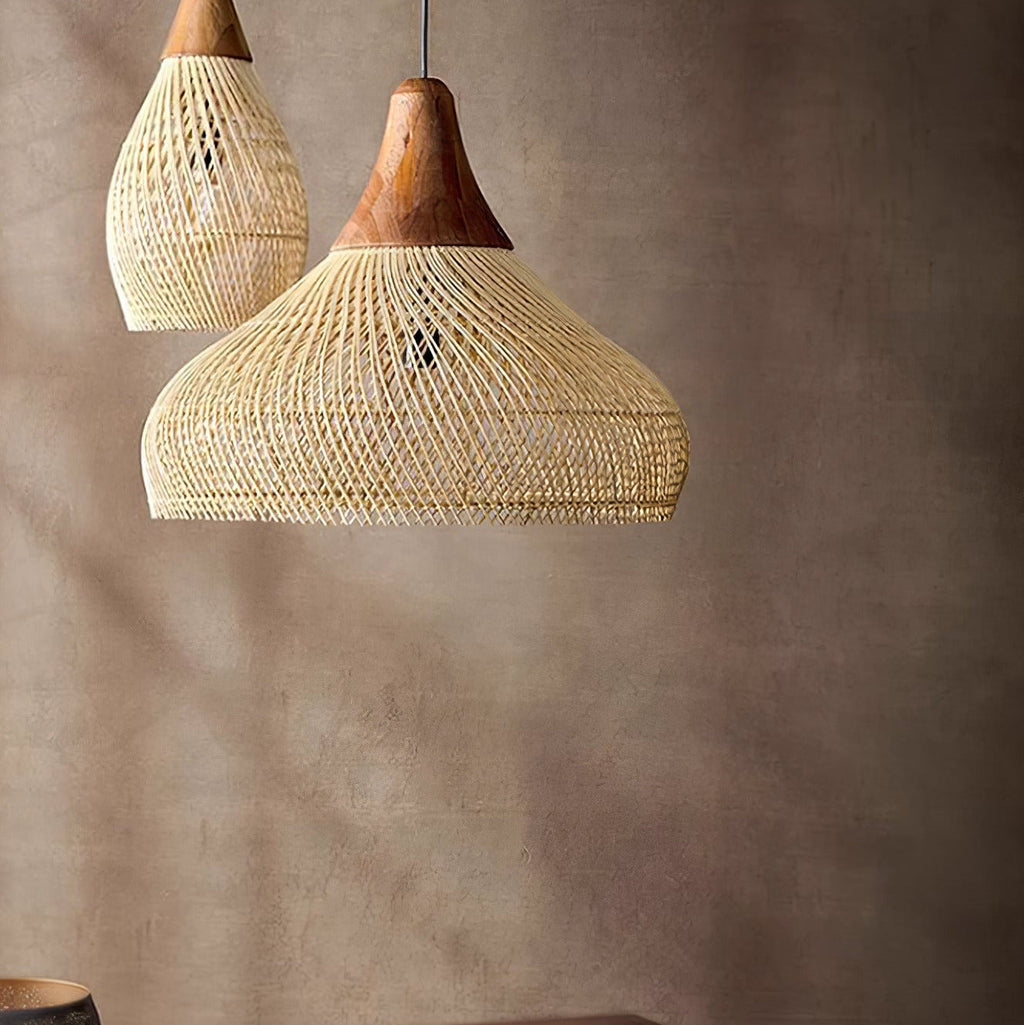 Ritta Braided Rattan Pendant Light - image 51