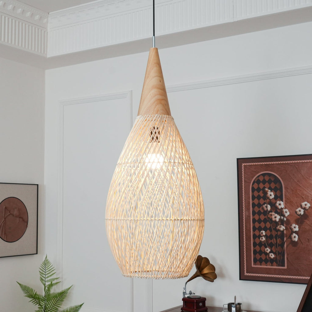 Ritta Braided Rattan Pendant Light - image 5