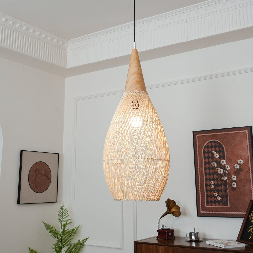Ritta Braided Rattan Pendant Light - image 6