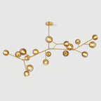 Kinetic Individual Creativity Brass Glass Chandelier