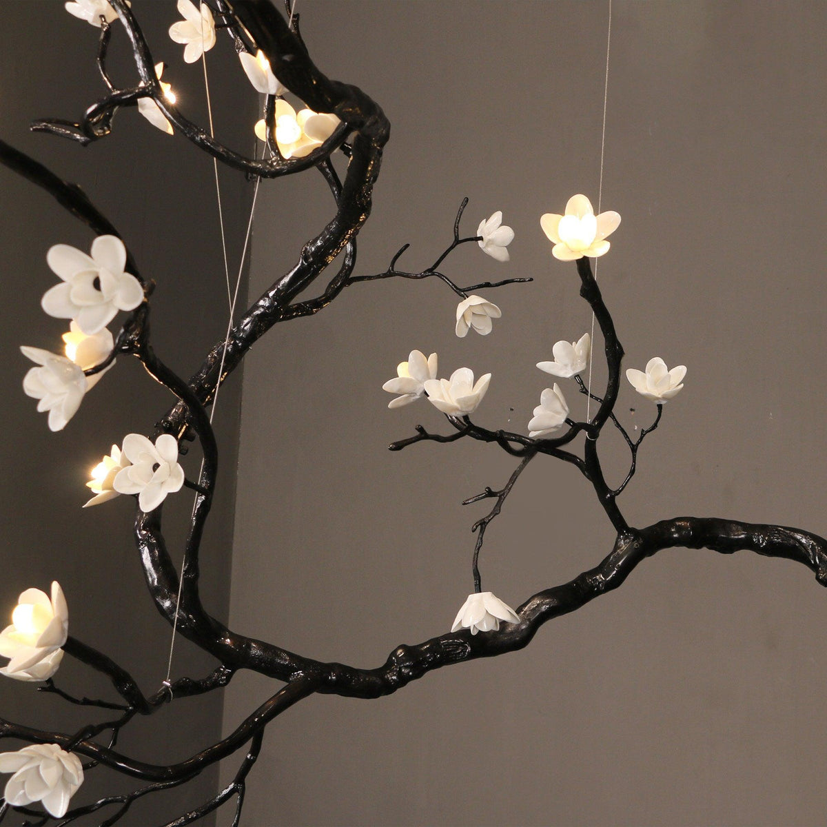 Aurora Chandelier Branch Floral Organic