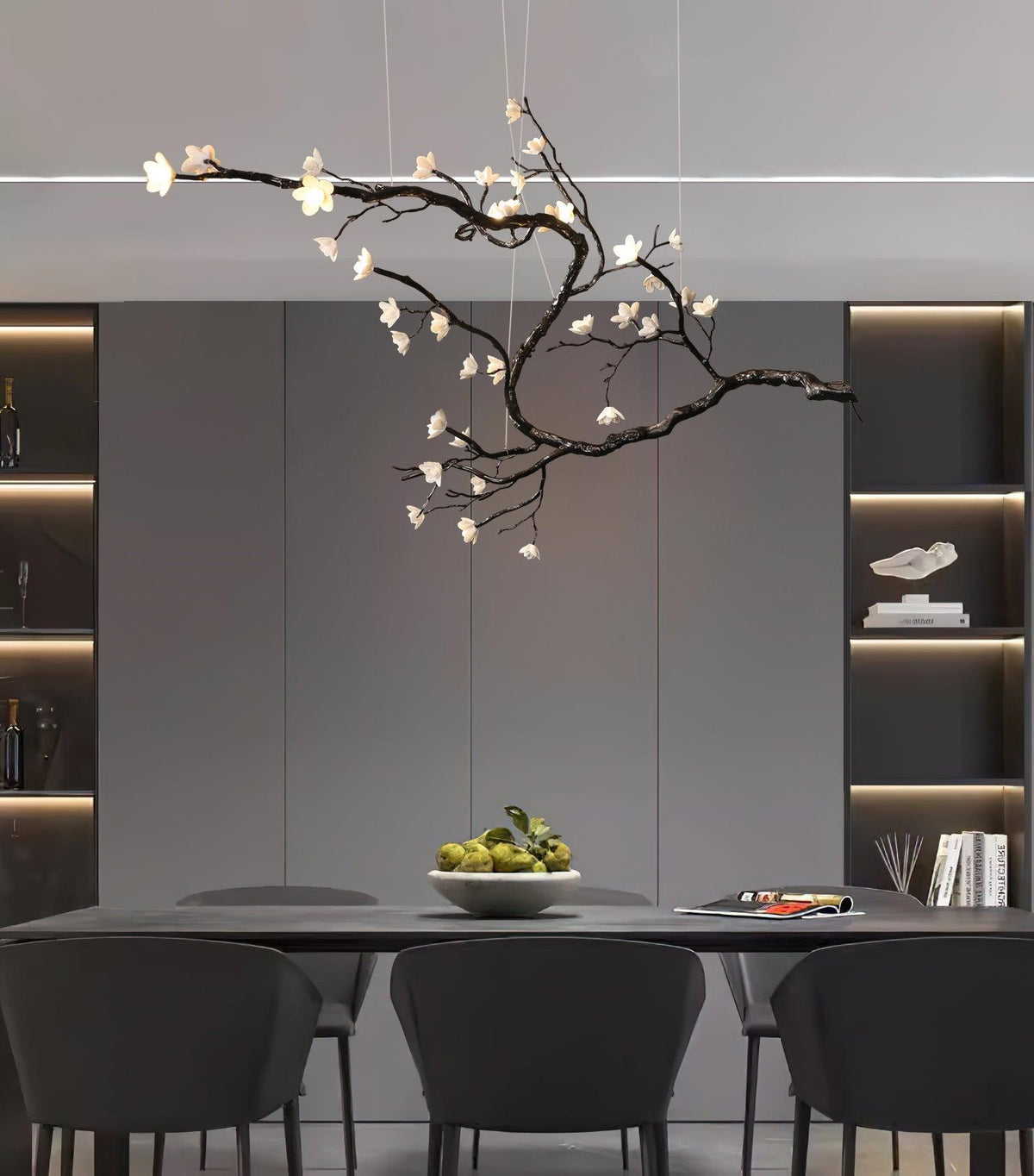 Aurora Chandelier Branch Floral Organic