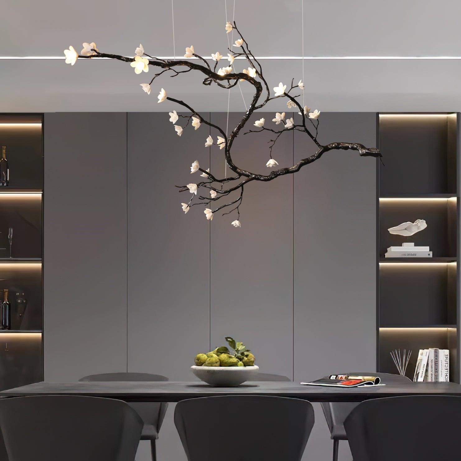 Aurora Chandelier Branch Floral Organic