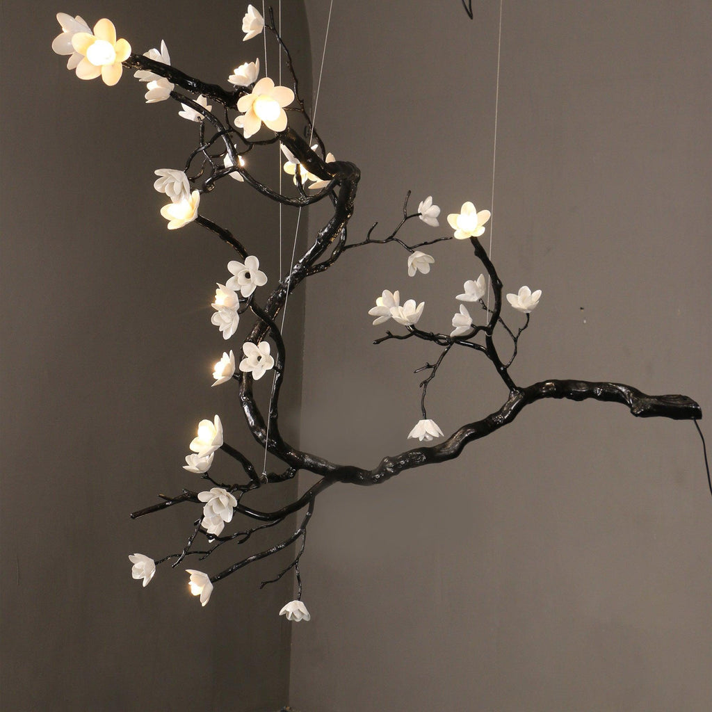 Aurora Chandelier Branch Floral Organic