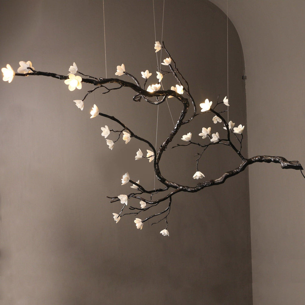 Aurora Chandelier Branch Floral Organic