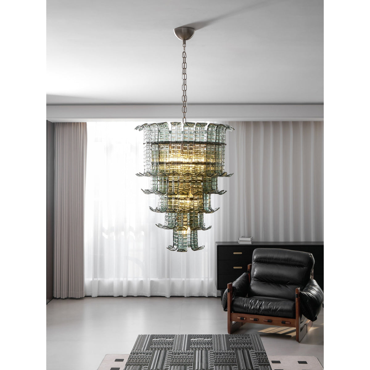 Aether Postmodern Luxury Glass Chandelier