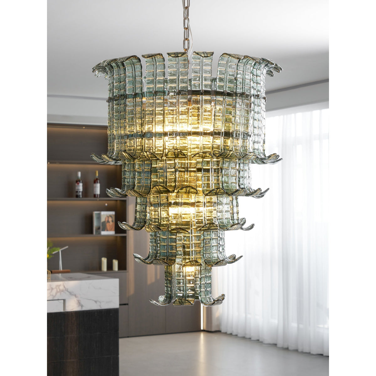 Aether Postmodern Luxury Glass Chandelier