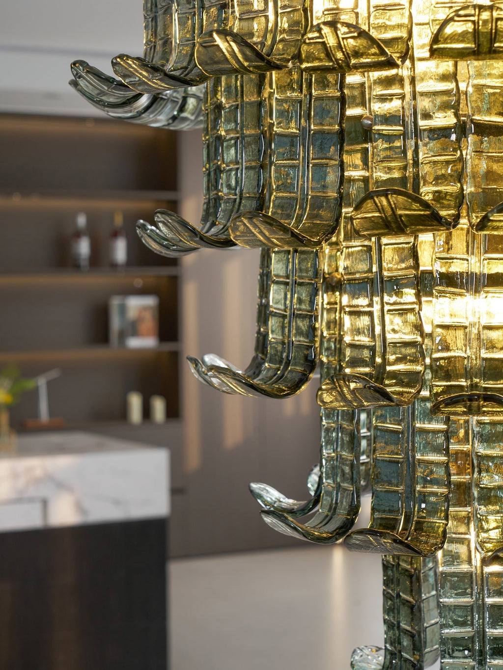 Aether Postmodern Luxury Glass Chandelier
