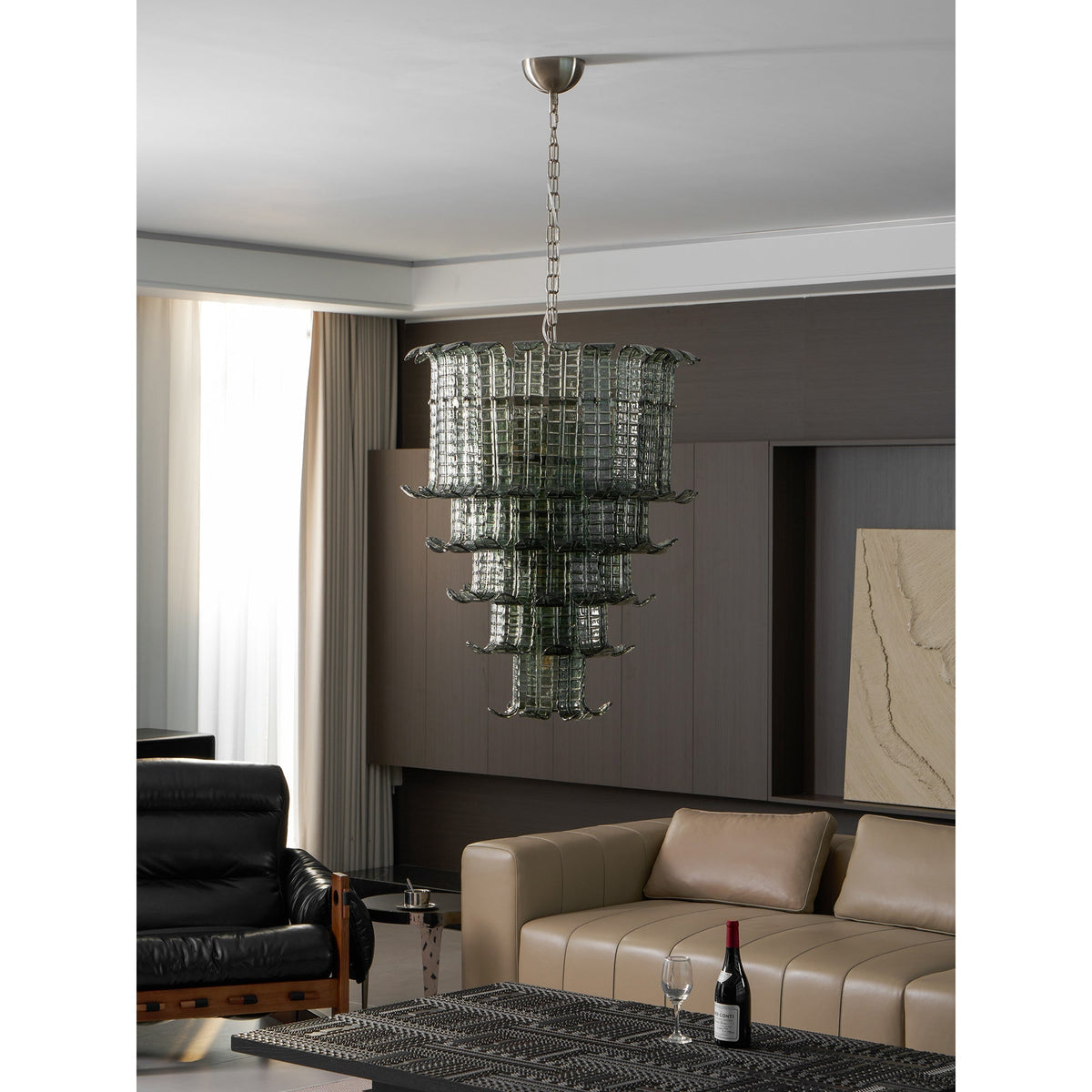 Aether Postmodern Luxury Glass Chandelier