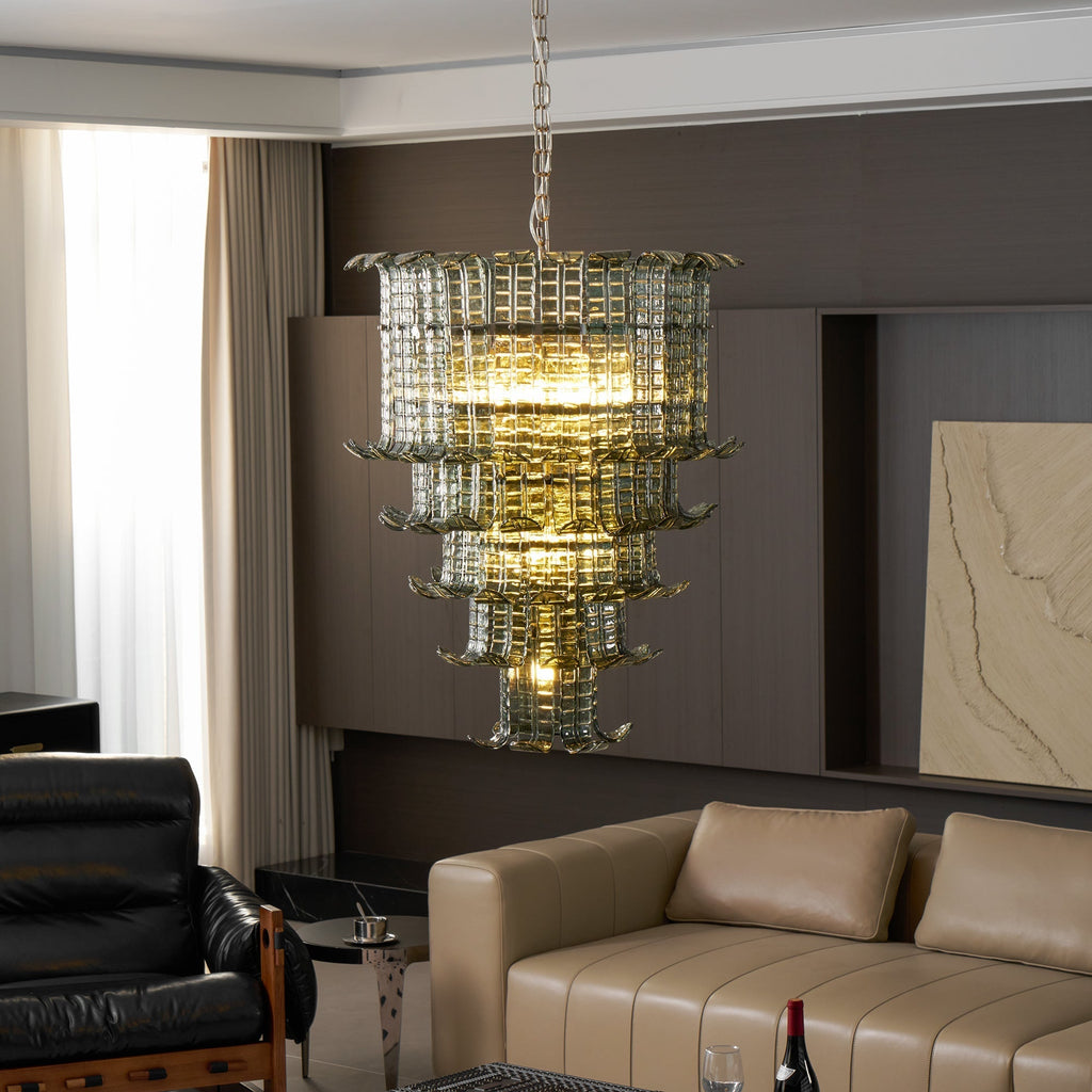 Aether Postmodern Luxury Glass Chandelier