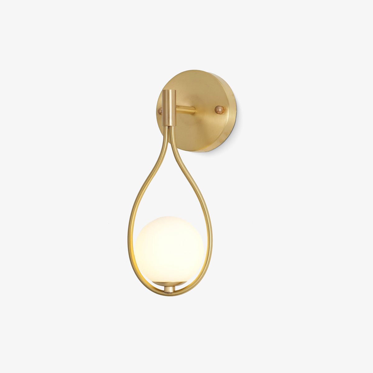 Icarila Modern Minimalist Vanity Brass Glass Wall Lamp