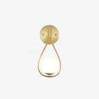 Icarila Modern Minimalist Vanity Brass Glass Wall Lamp