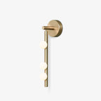 Rory Modern Minimalist Tube Brass Glass Wall Lamp