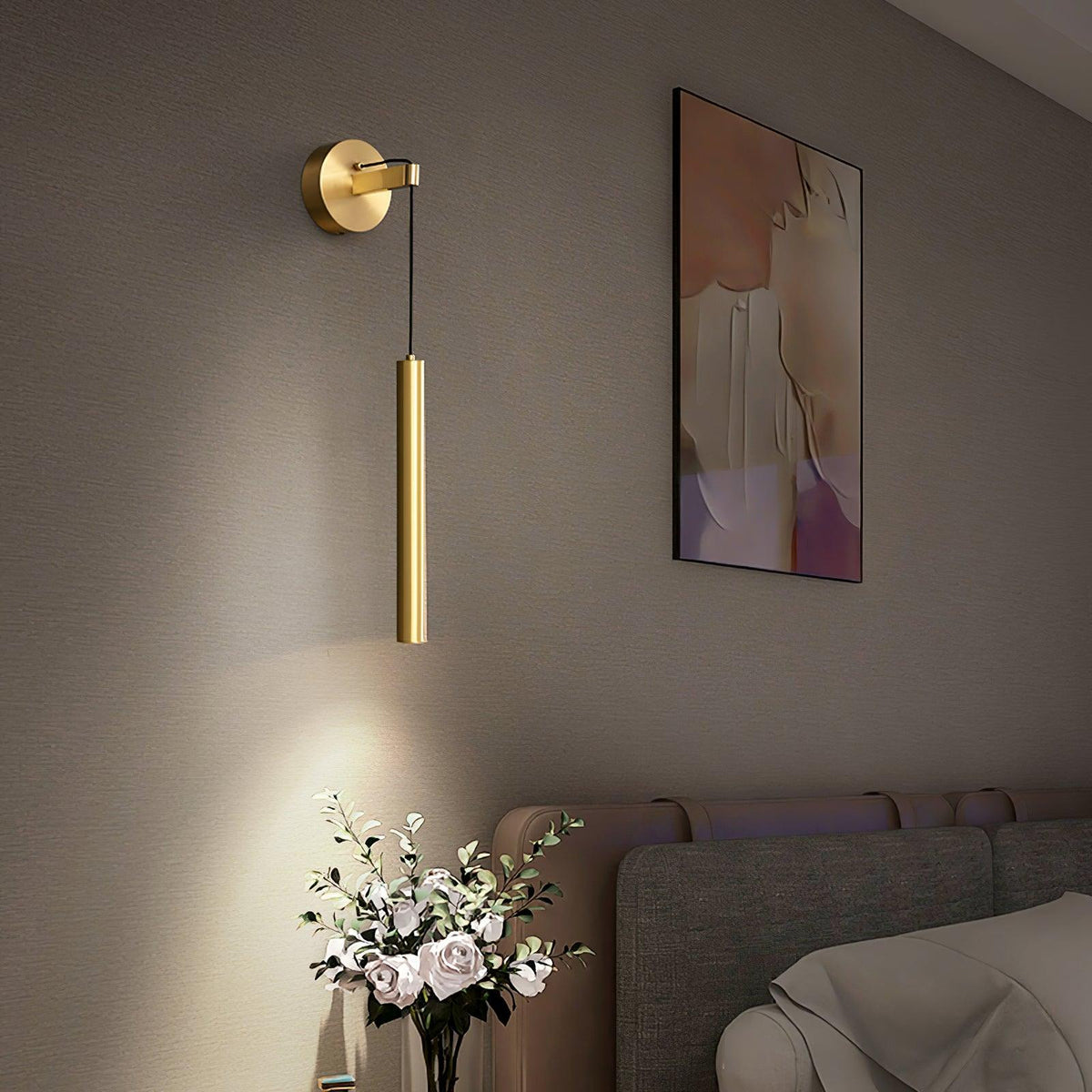 Kristy  Line  Indoor Wall Lamp Brass