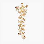 Aare Maple Branch Brass Crystal Chandelier