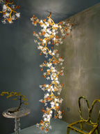Aare Maple Branch Brass Crystal Chandelier