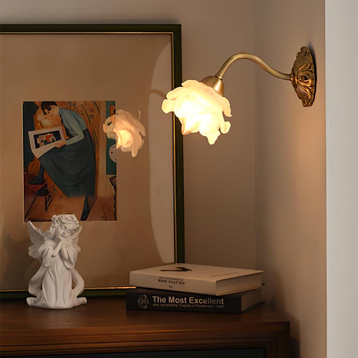 Drifte Brass Floral Luxury Wall Lamp