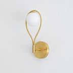 Icarila Modern Minimalist Vanity Brass Glass Wall Lamp
