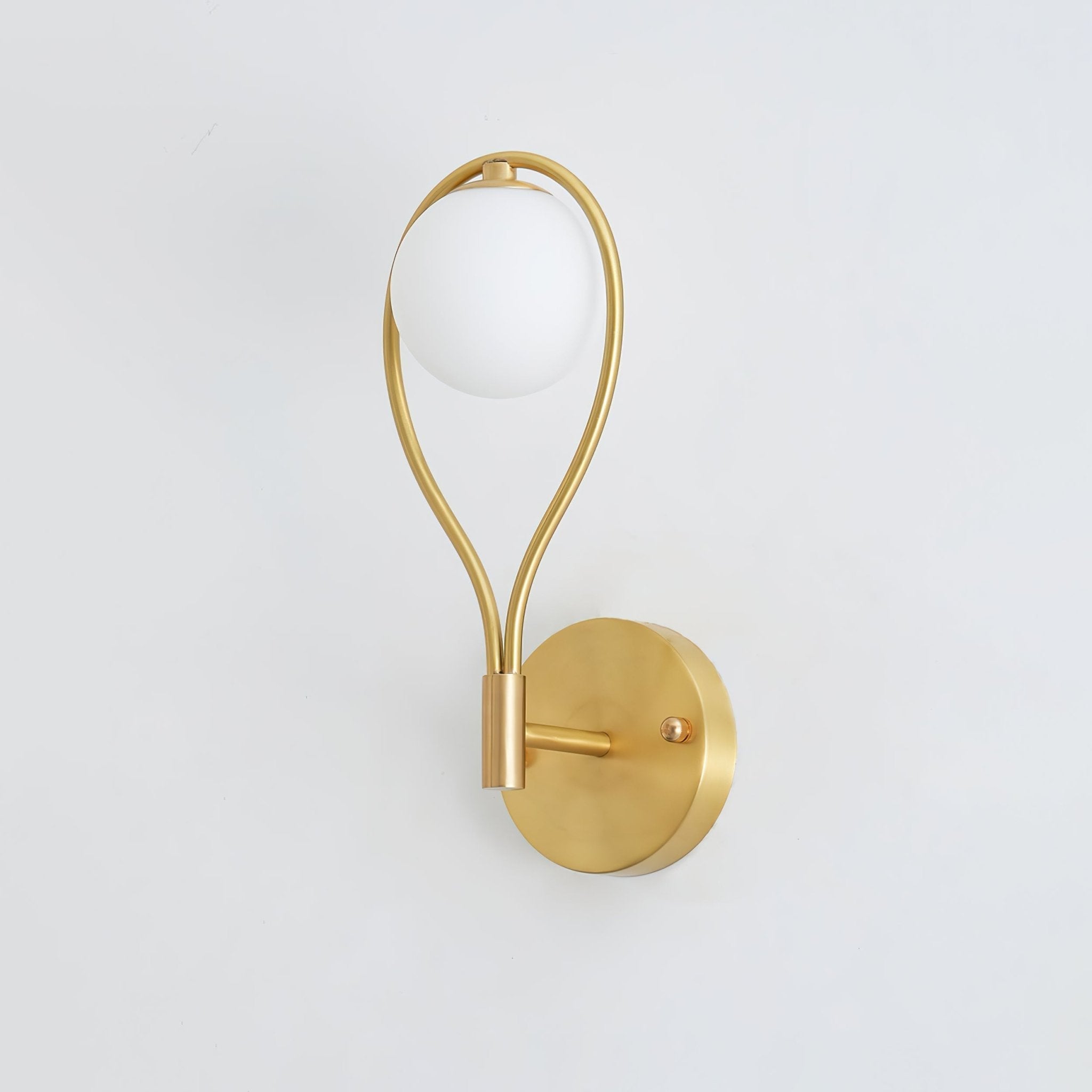 Icarila Modern Minimalist Vanity Brass Glass Wall Lamp