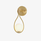 Icarila Modern Minimalist Vanity Brass Glass Wall Lamp