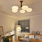 Lustra Vintage Brass Wooden Chandelier - image 44
