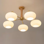Lustra Vintage Brass Wooden Chandelier - image 11
