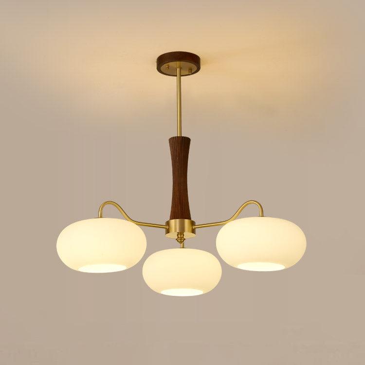 Lustra Vintage Brass Wooden Chandelier - image 18