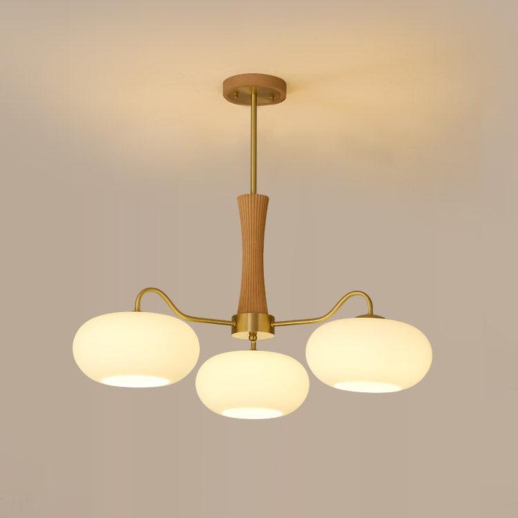 Lustra Vintage Brass Wooden Chandelier - image 20