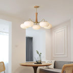 Lustra Vintage Brass Wooden Chandelier - image 12