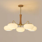 Lustra Vintage Brass Wooden Chandelier - image 25