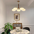 Lustra Vintage Brass Wooden Chandelier - image 43