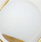 Icarila Modern Minimalist Vanity Brass Glass Wall Lamp