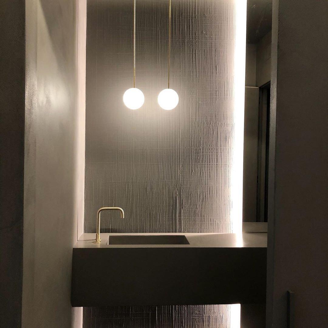Lustra Pendant Lamp Brass Architectural Collection