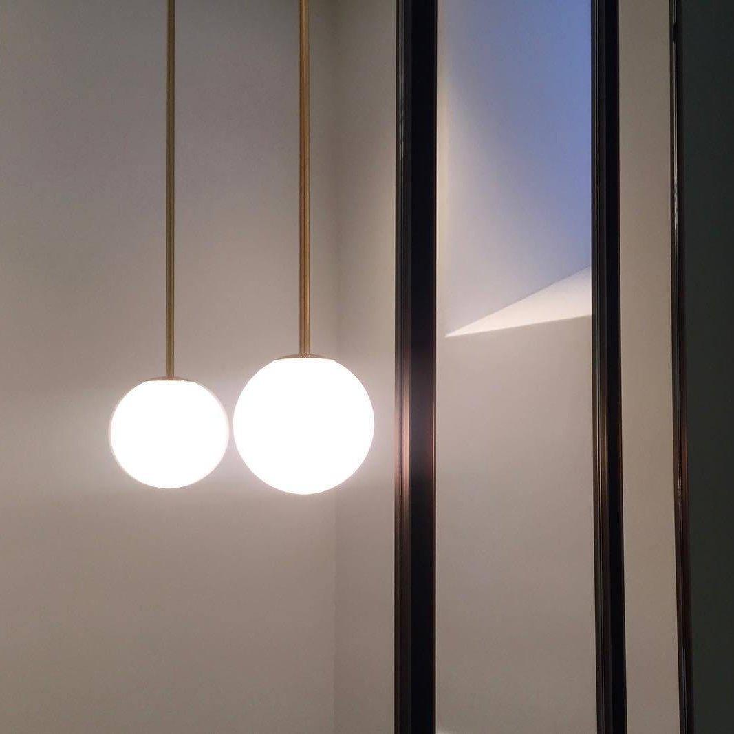 Lustra Pendant Lamp Brass Architectural Collection