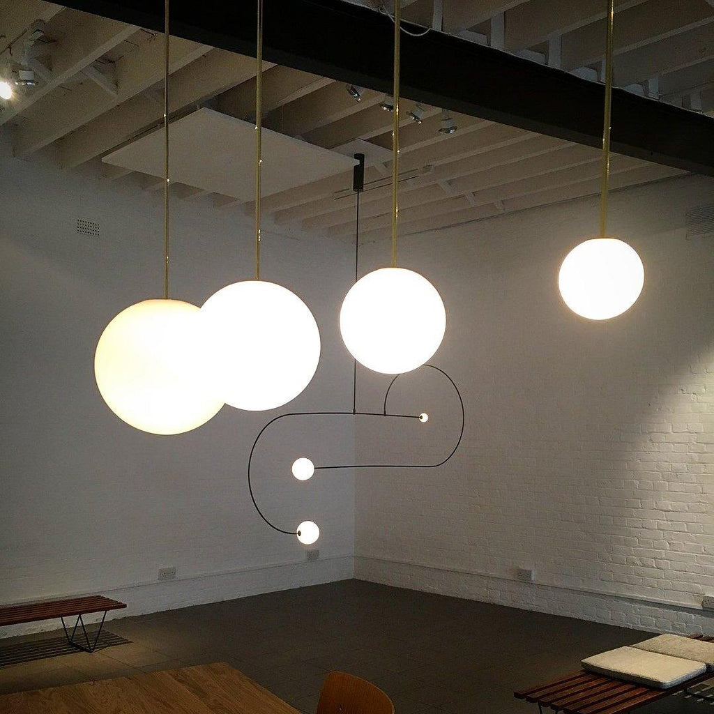 Lustra Pendant Lamp Brass Architectural Collection