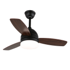 Selena Minimalist Wood Ceiling Fan Light