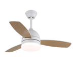Selena Minimalist Wood Ceiling Fan Light
