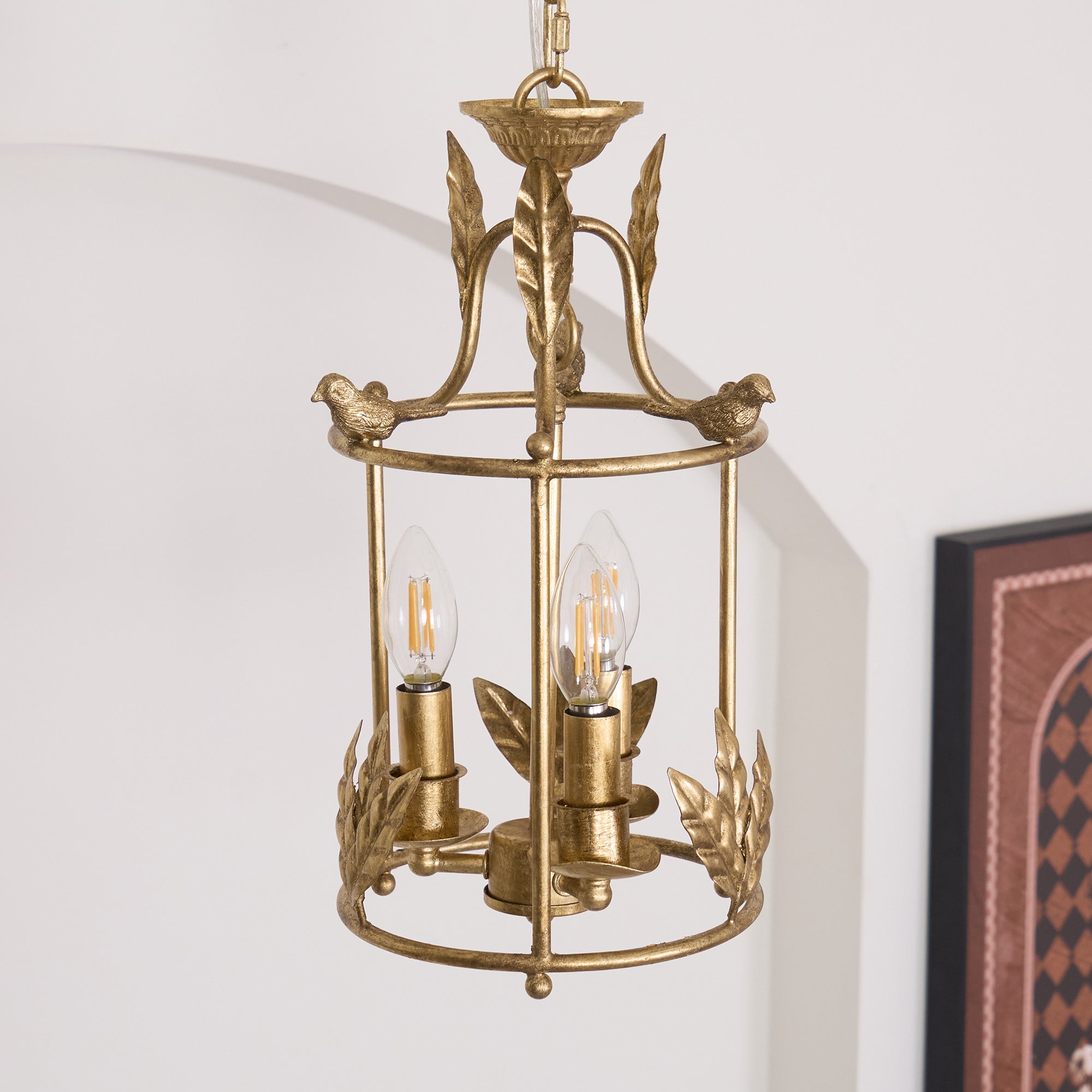 Silva Baroque Style Metal Lantern Pendant Light - image 10