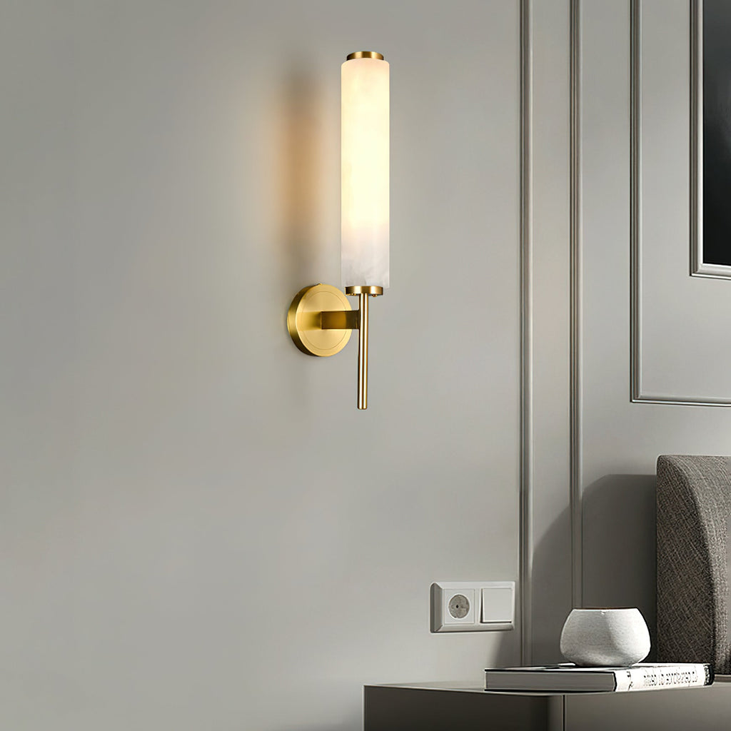Kristy Art Deco  Alabaster  Wall Lamp