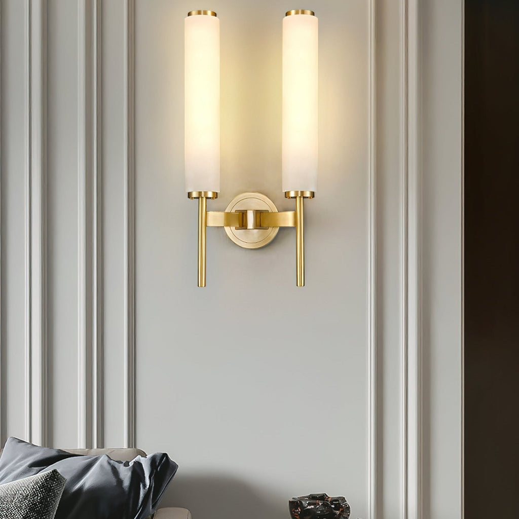 Kristy Art Deco  Alabaster  Wall Lamp