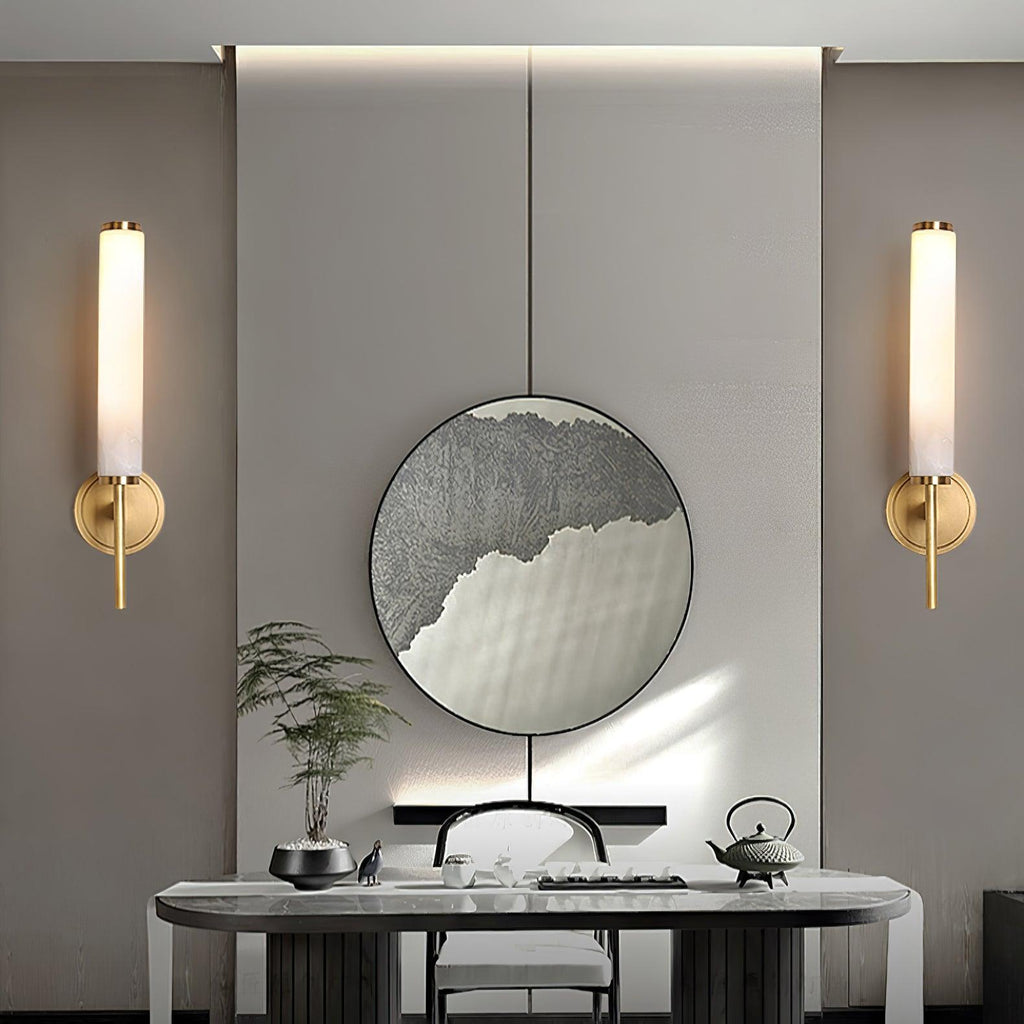 Kristy Art Deco  Alabaster  Wall Lamp