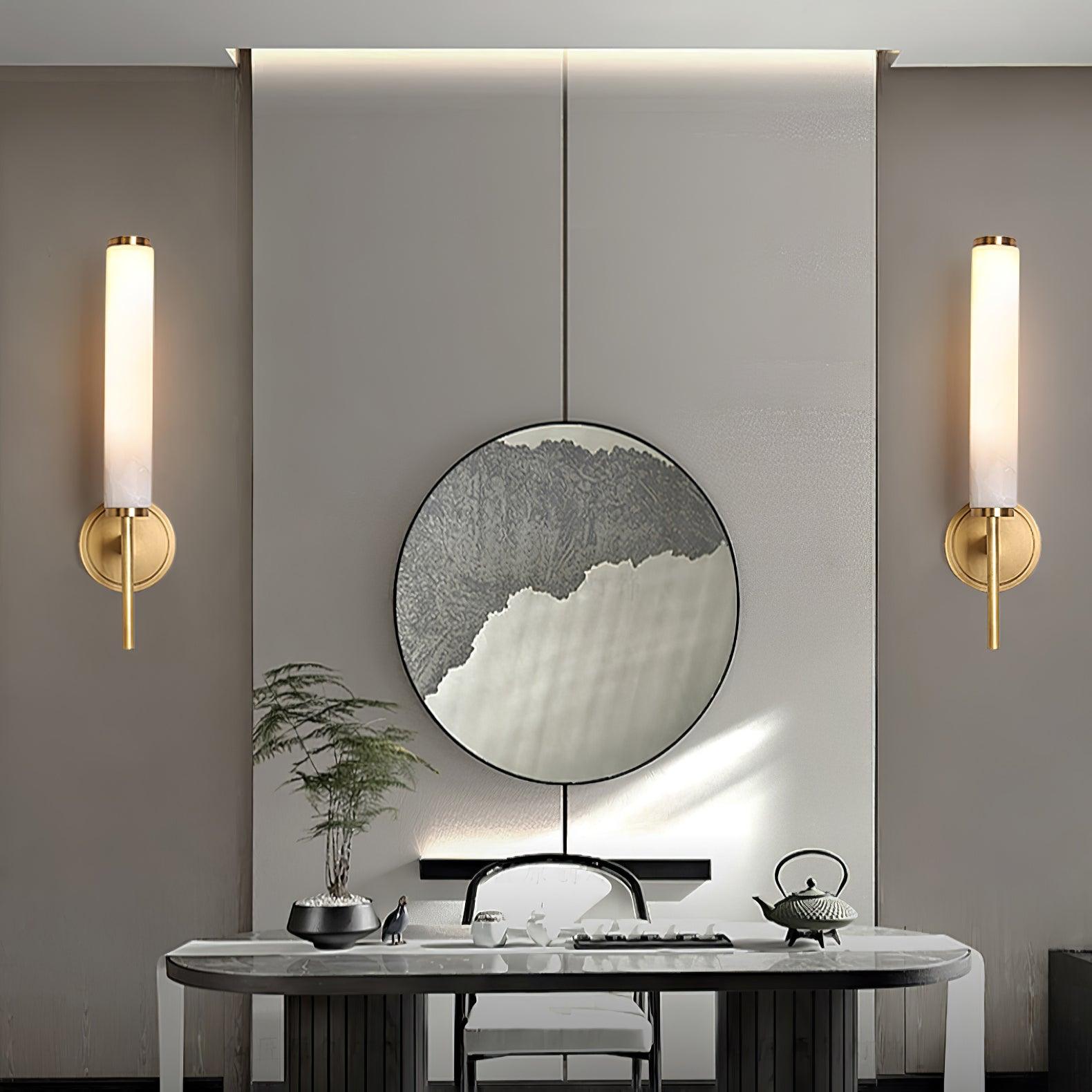 Kristy Art Deco  Alabaster  Wall Lamp
