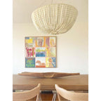 Colora Postmodern Luxury Beaded Wood Chandelier