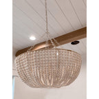 Colora Postmodern Luxury Beaded Wood Chandelier