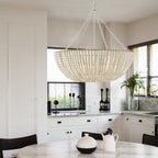 Colora Postmodern Luxury Beaded Wood Chandelier