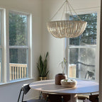 Colora Postmodern Luxury Beaded Wood Chandelier