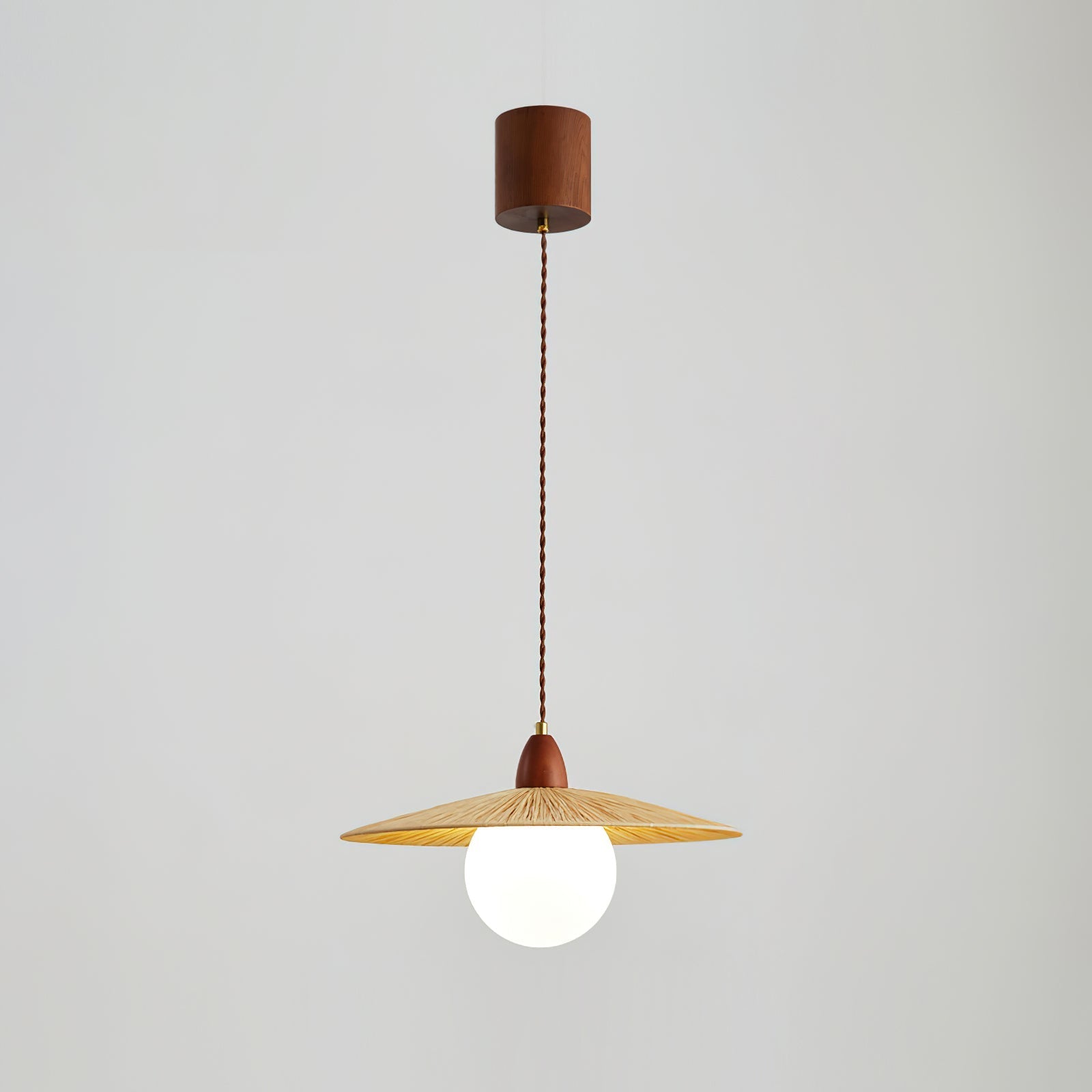 Briuna Pendant Lamp Raffia Organic Minimalist