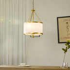 Helix Drum Individual Creativity Fabric Pendant Lamp