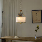 Helix Drum Individual Creativity Fabric Pendant Lamp