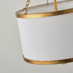 Helix Drum Individual Creativity Fabric Pendant Lamp